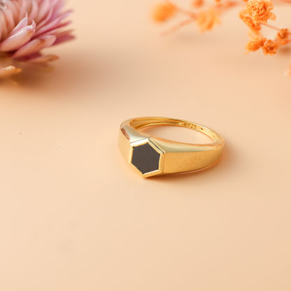 Unique Ember Signet Ring For Women/Girls