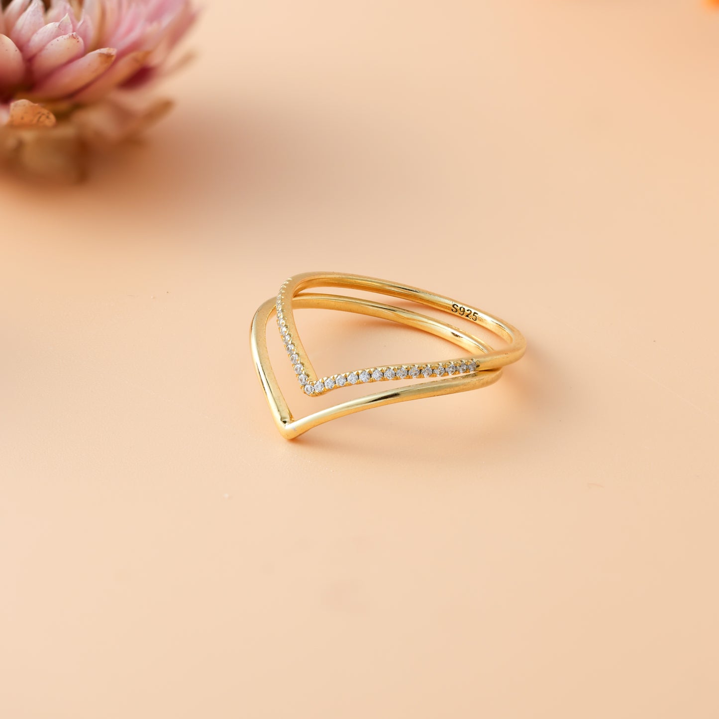 925 Silver Your Ring Stack with the Curve Stacking Set For Women/Girls