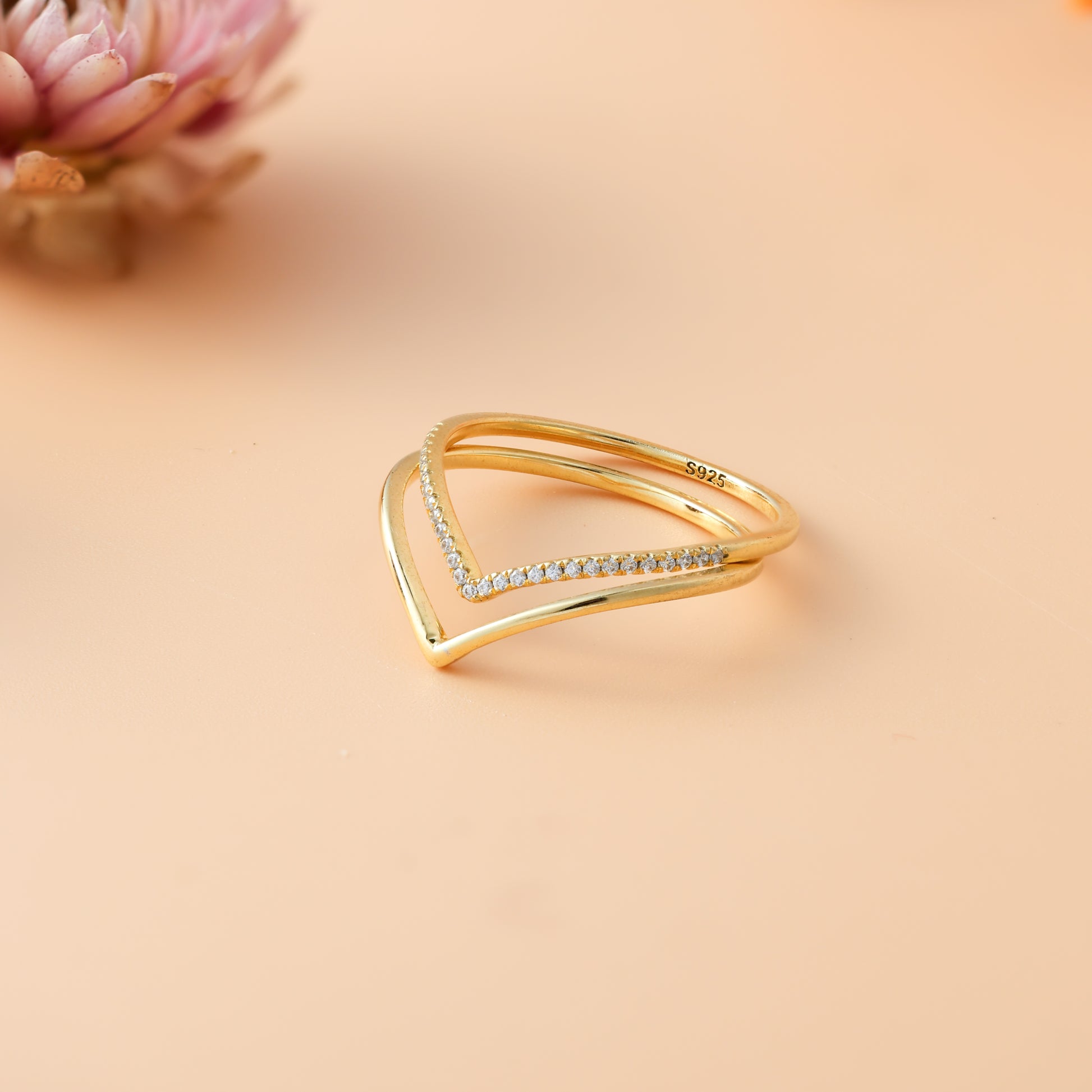 925 Silver Your Ring Stack with the Curve Stacking Set For Women/Girls