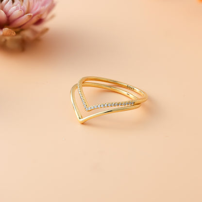 925 Silver Your Ring Stack with the Curve Stacking Set For Women/Girls