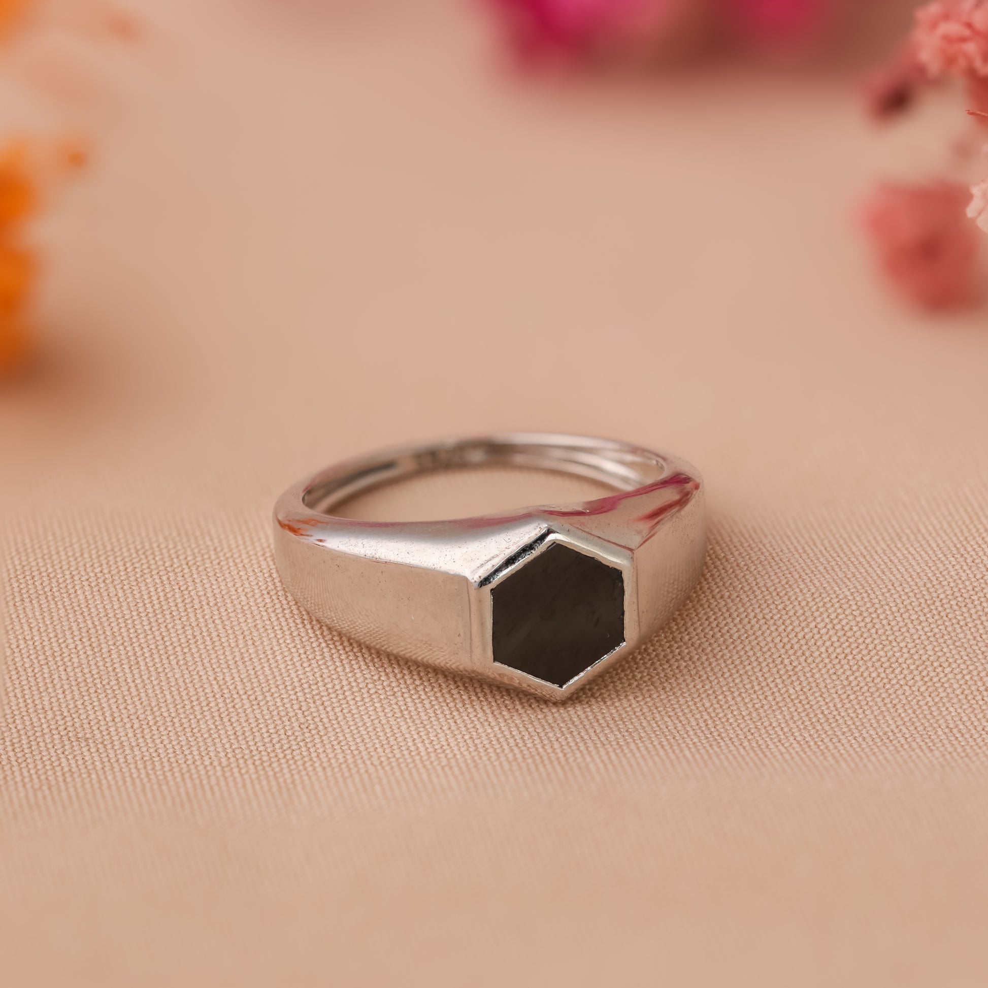 925 Silver Ember Signet Ring