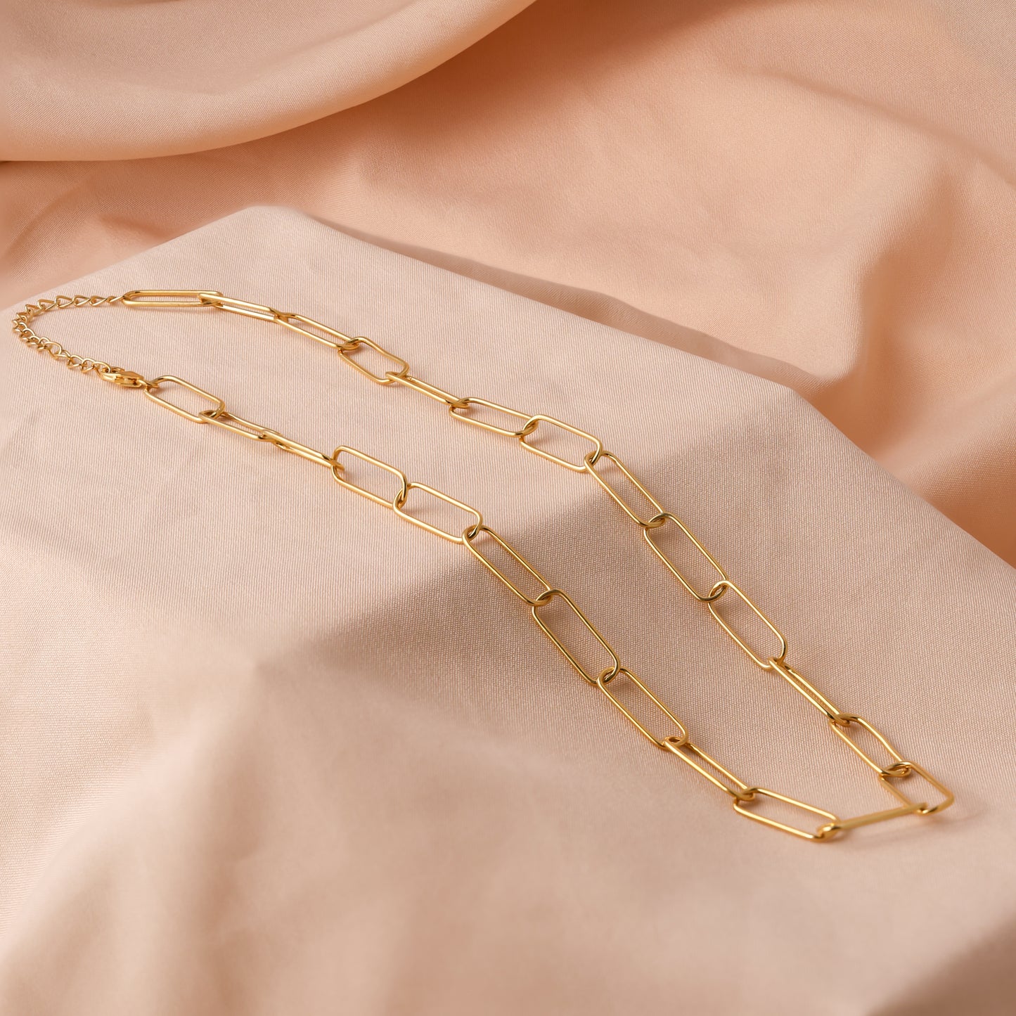 925 Silver Large Link Chain Necklace For Women/Girls