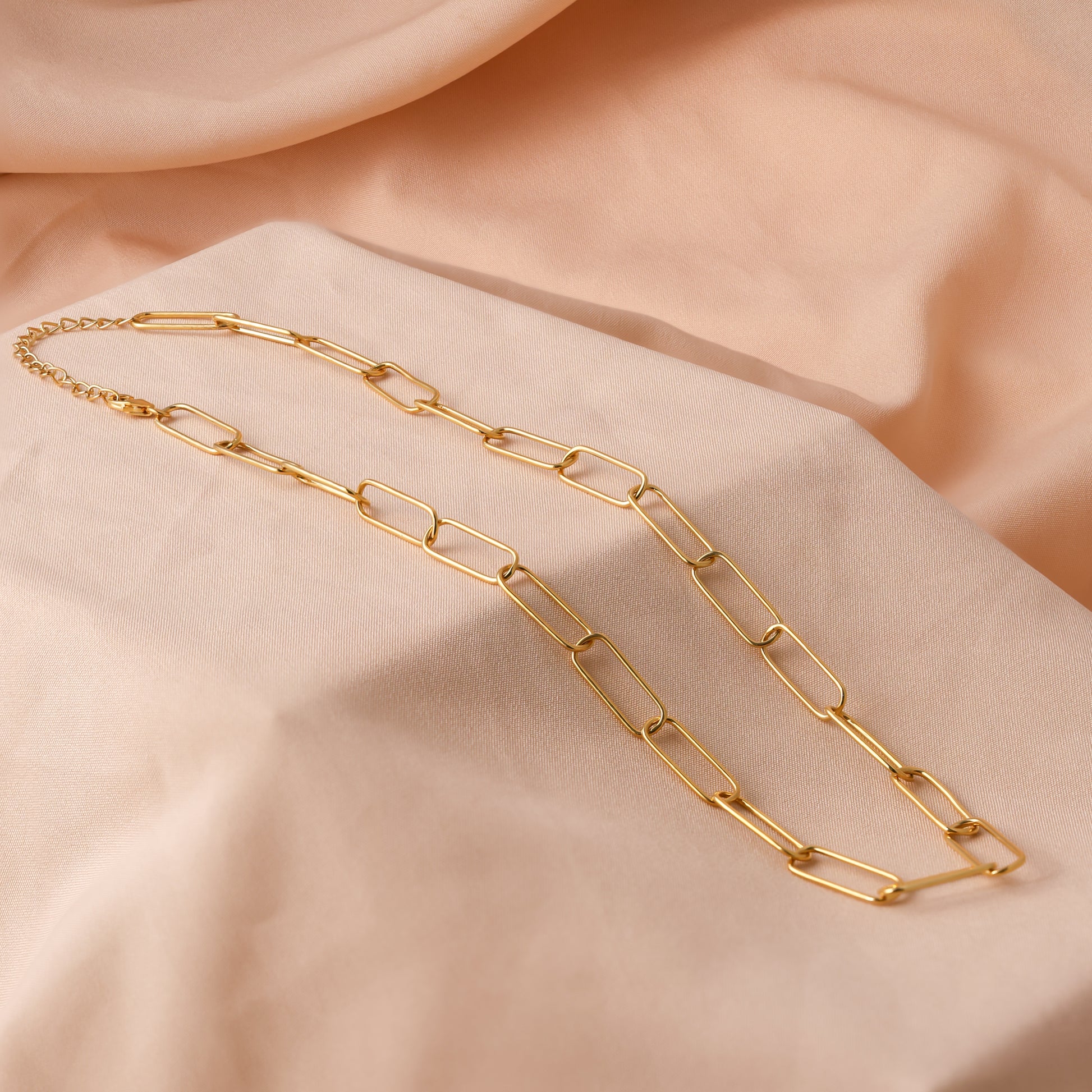 925 Silver Large Link Chain Necklace For Women/Girls
