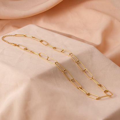 925 Silver Large Link Chain Necklace For Women/Girls