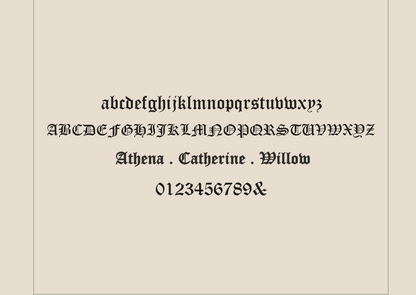 Old English Name Necklace in Curb Chain