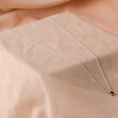 Onyx Dainty Diamond Necklace For Women/Girls
