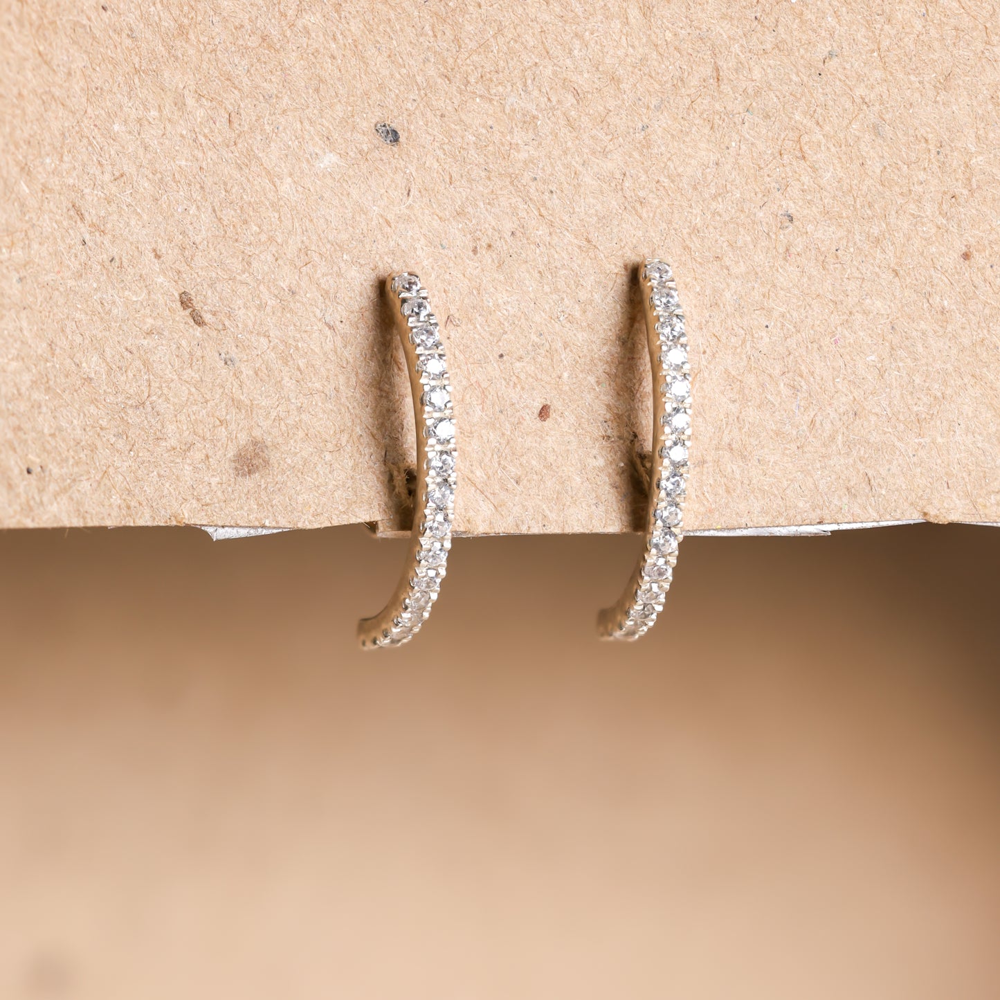 Trendy Pave Arc Studs For Women/Girls