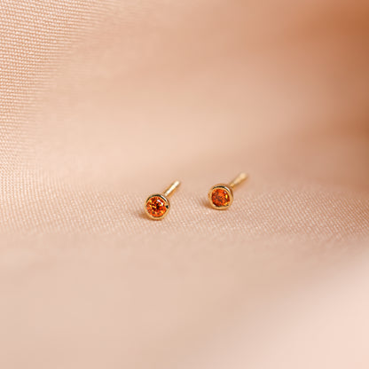 Unique birthstone stud earrings as a gift idea