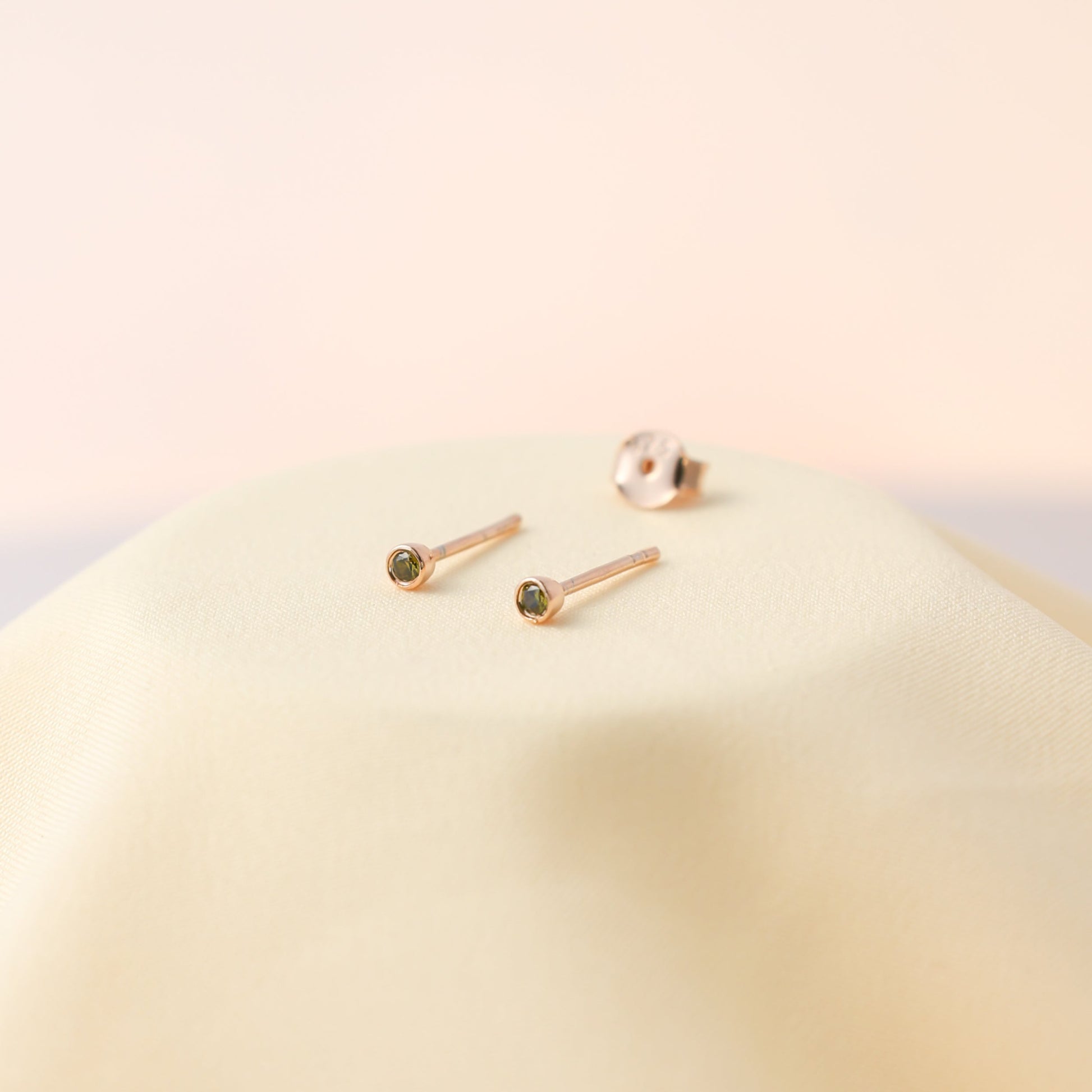 birthstone earrings in a stud style