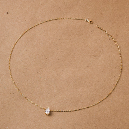 Gold Plated Diamond Necklace For Women/Girls