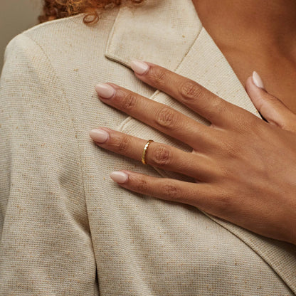 Regal Beaded Stackable Ring
