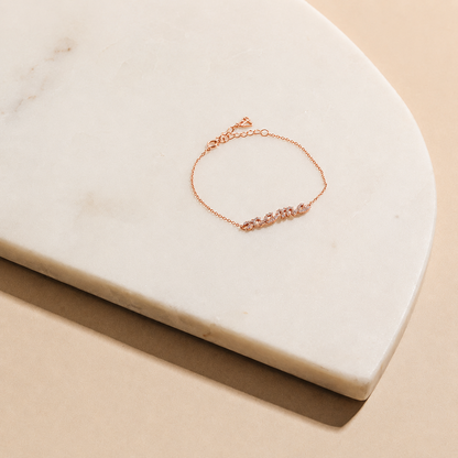 Mama Script Bracelet