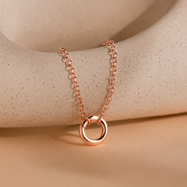 Circle Link Charm Bracelet