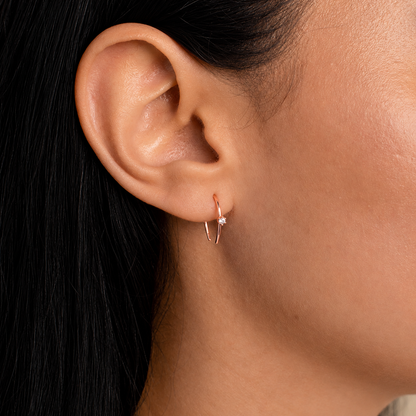 Rylee Diamond Wire Earrings