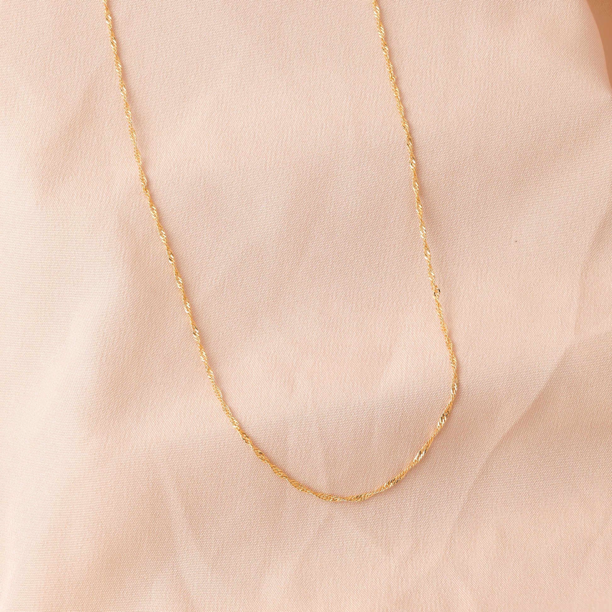 Classic Singapore Twist Necklace For Women/Girls
