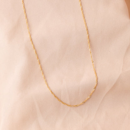 Classic Singapore Twist Necklace For Women/Girls