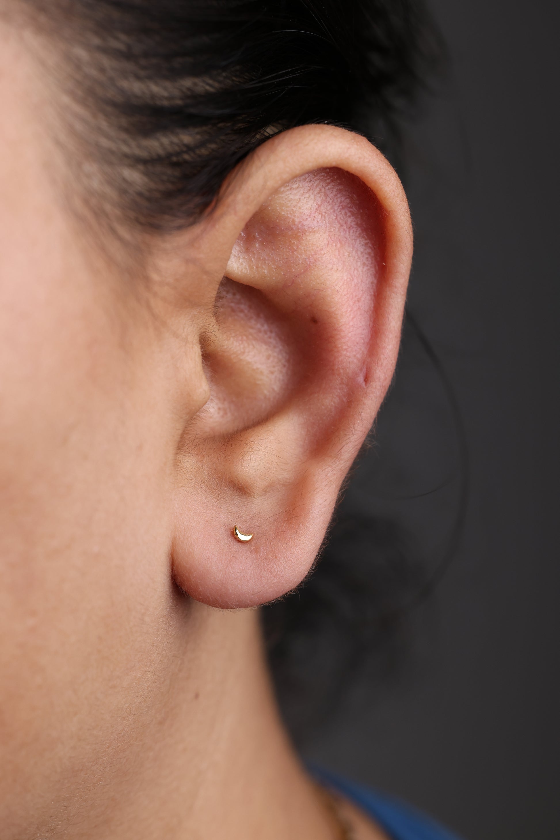 Tiny Moon Studs