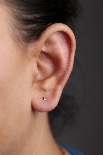 Tiny Moon Studs