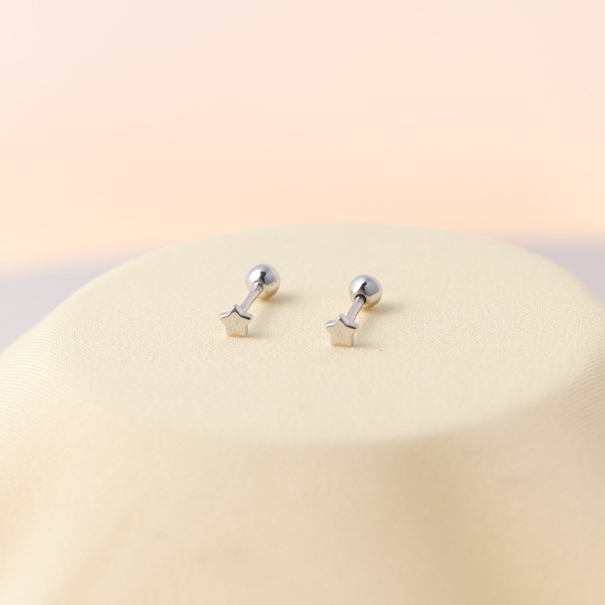 Stylist Tiny Star Studs Silver For Women/Girls