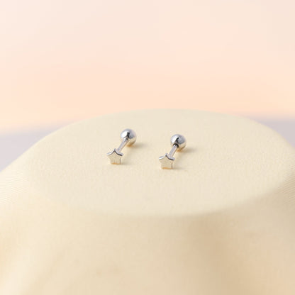 Stylist Tiny Star Studs Silver For Women/Girls