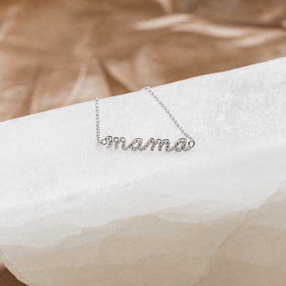 Mama Script Bracelet
