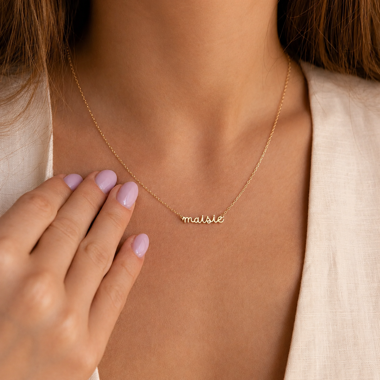 Tiny Dream Name Necklace