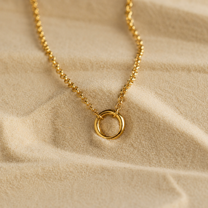 Versatile Minimalist Circle Necklace