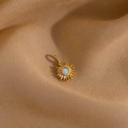 Celestial Opal Sun Charm