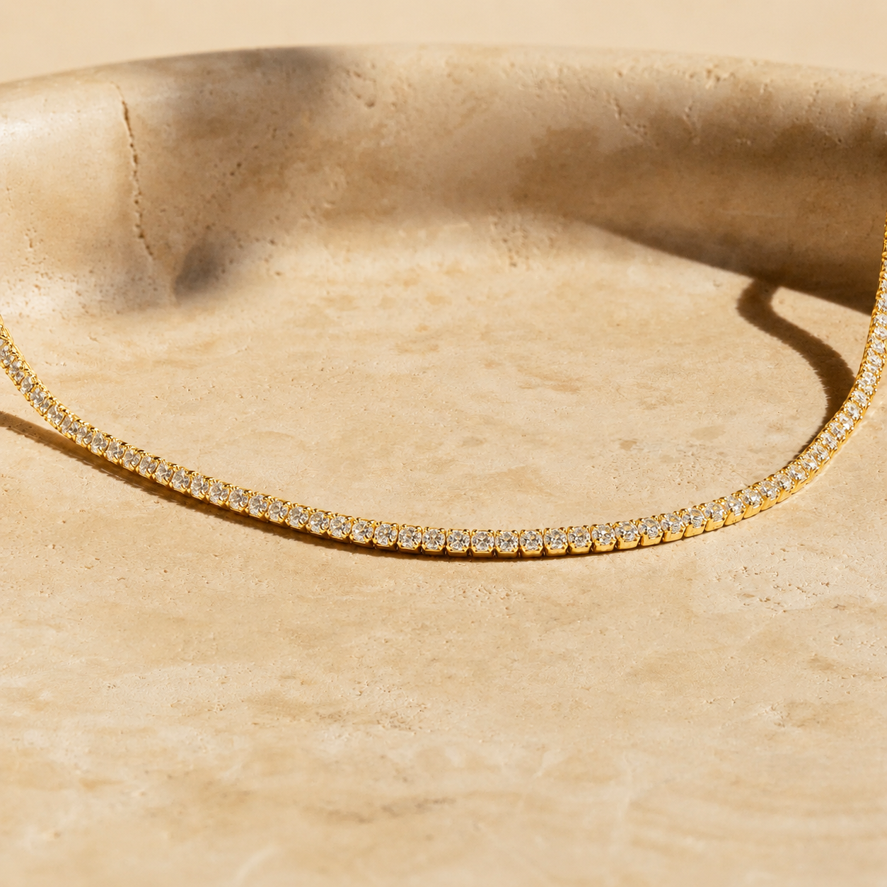 Diamond Tennis Choker Necklace