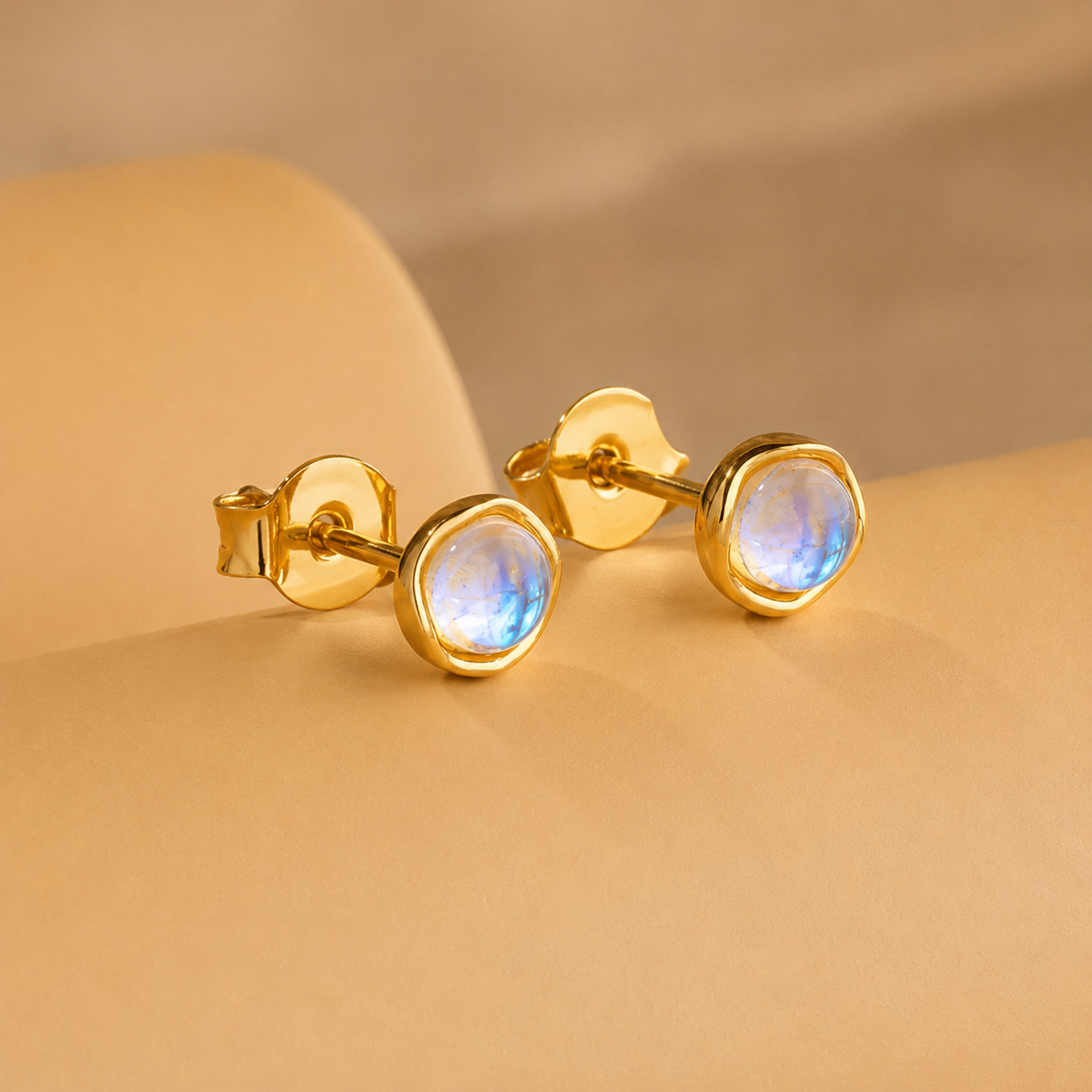 Moonstone Studs