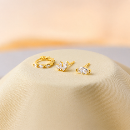 Marquise Diamond Earrings Set