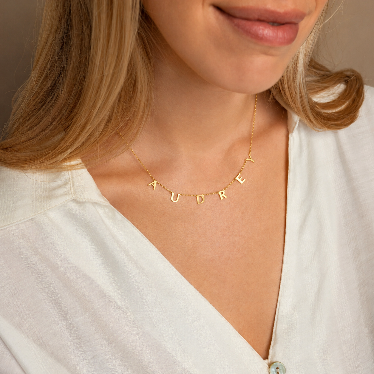Dainty Personalized Letter Necklace