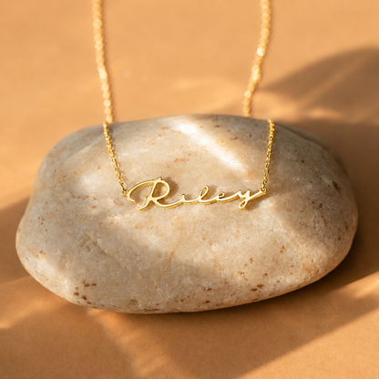 Off-Center Name Necklace