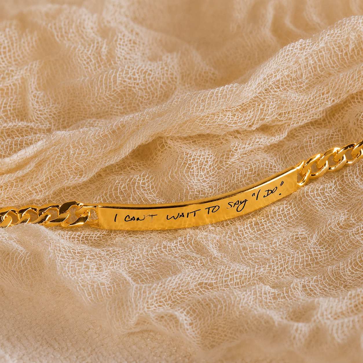 Men's Engraved Bar Bracelet