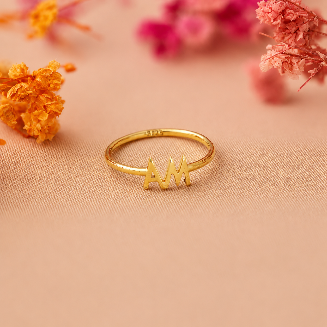 Duo Initial Ring: Personalized Elegance
