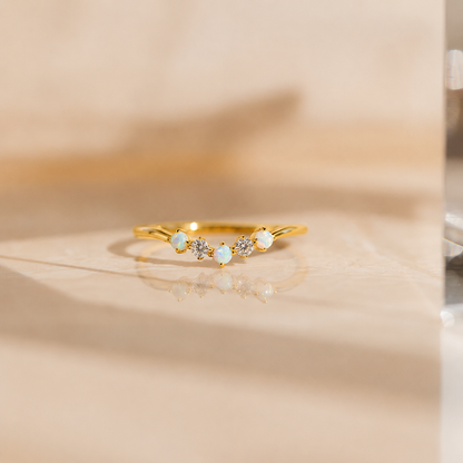 Layla Opal and Diamond Ring