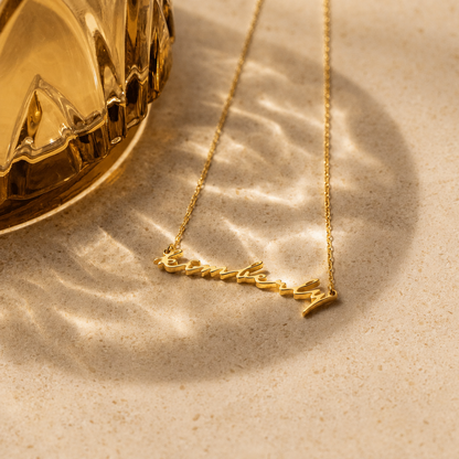 Tiny Venice Name Necklace