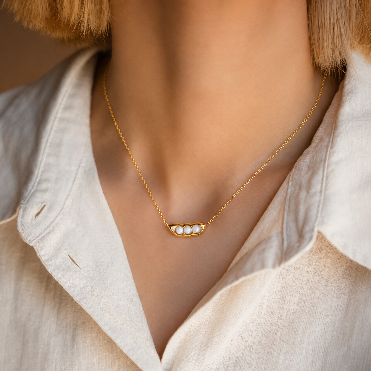 Peas in a Pod Necklace