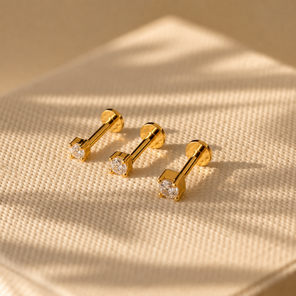 Diamond Flatback Studs