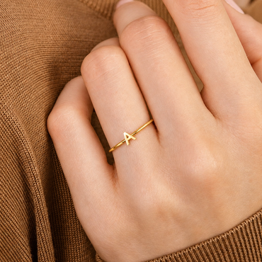Alex Dainty Letter Ring
