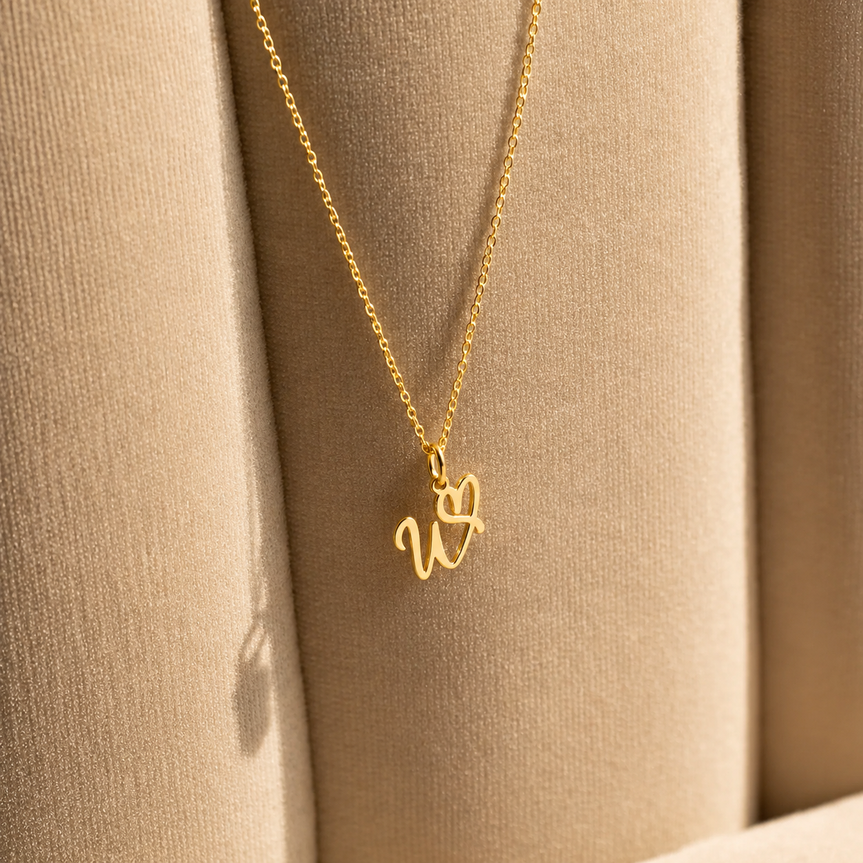 Initial Heart Necklace