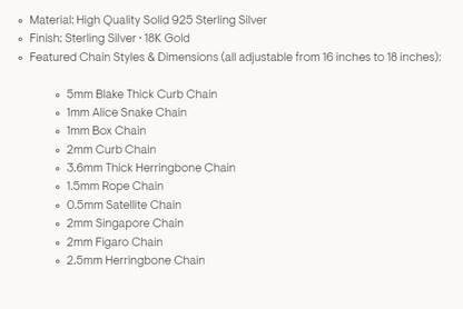 Essential Necklace Chains
