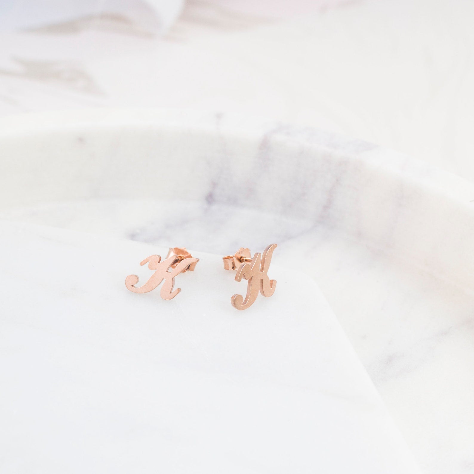 Personalized Elegance: Alex Initial Stud Earrings