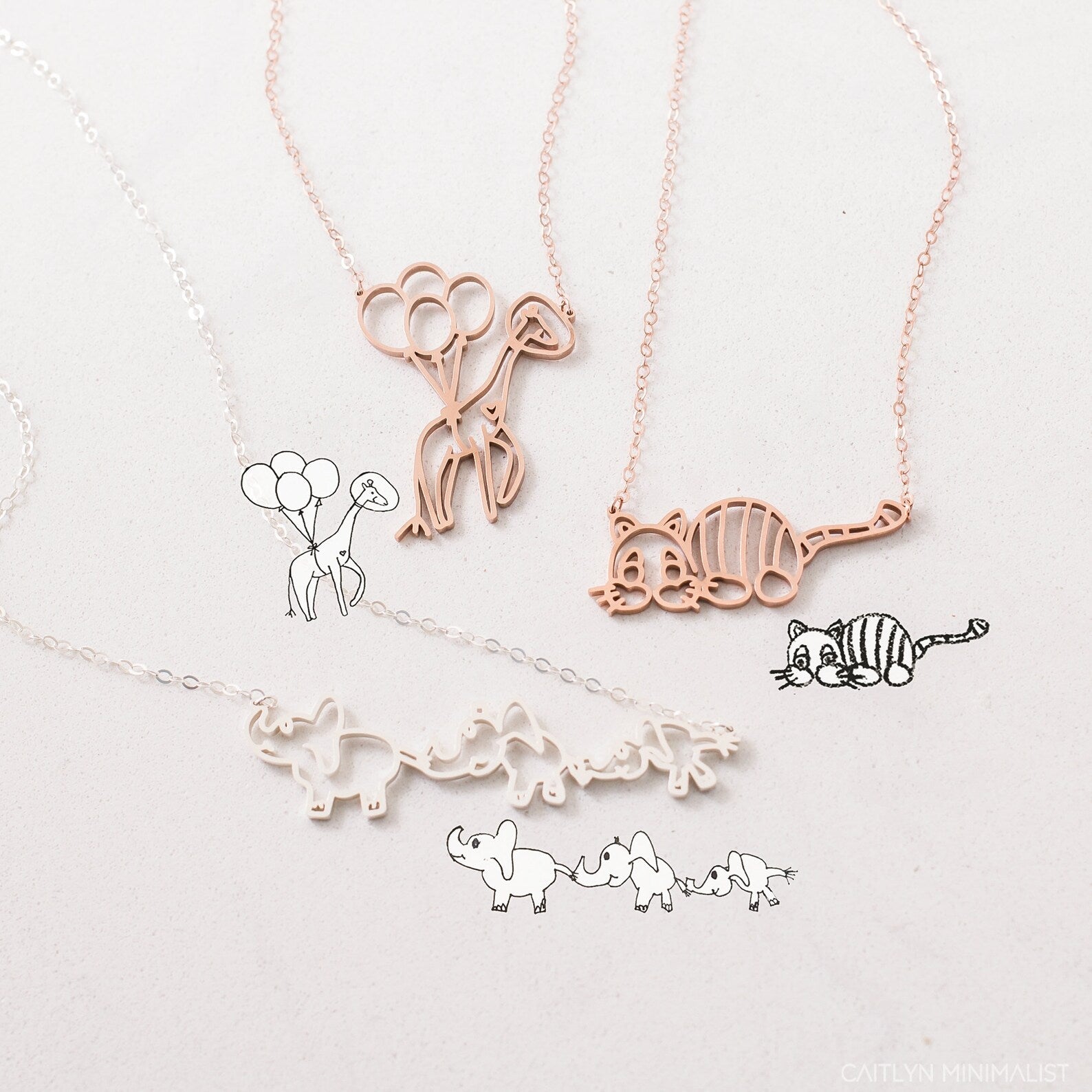 Kids Drawing Necklace