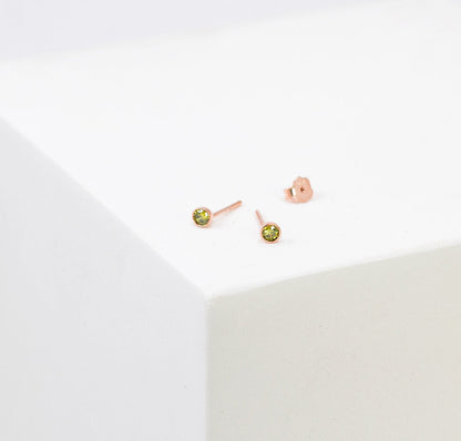 Personalized Birthstone Stud Earrings
