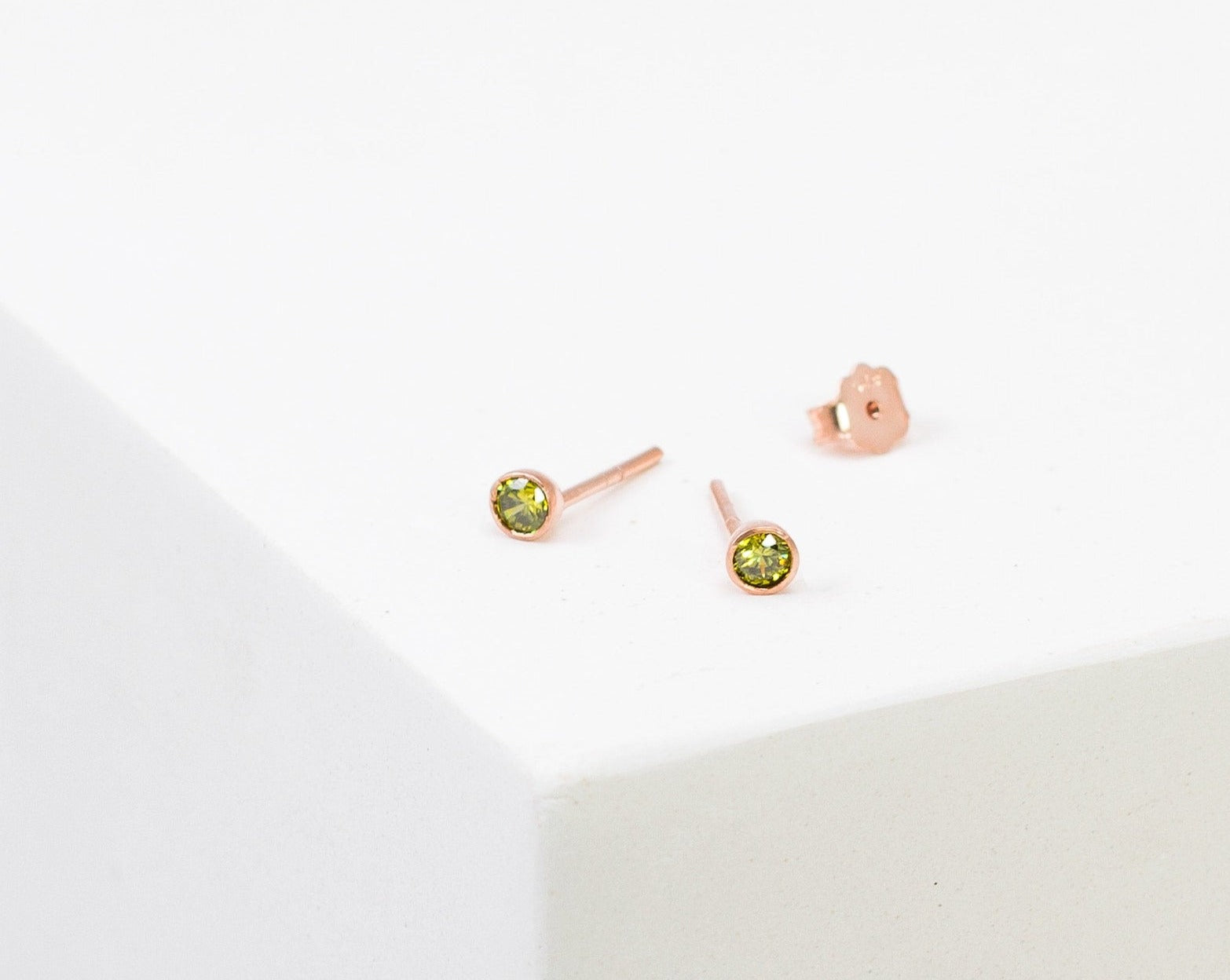 Personalized Birthstone Stud Earrings