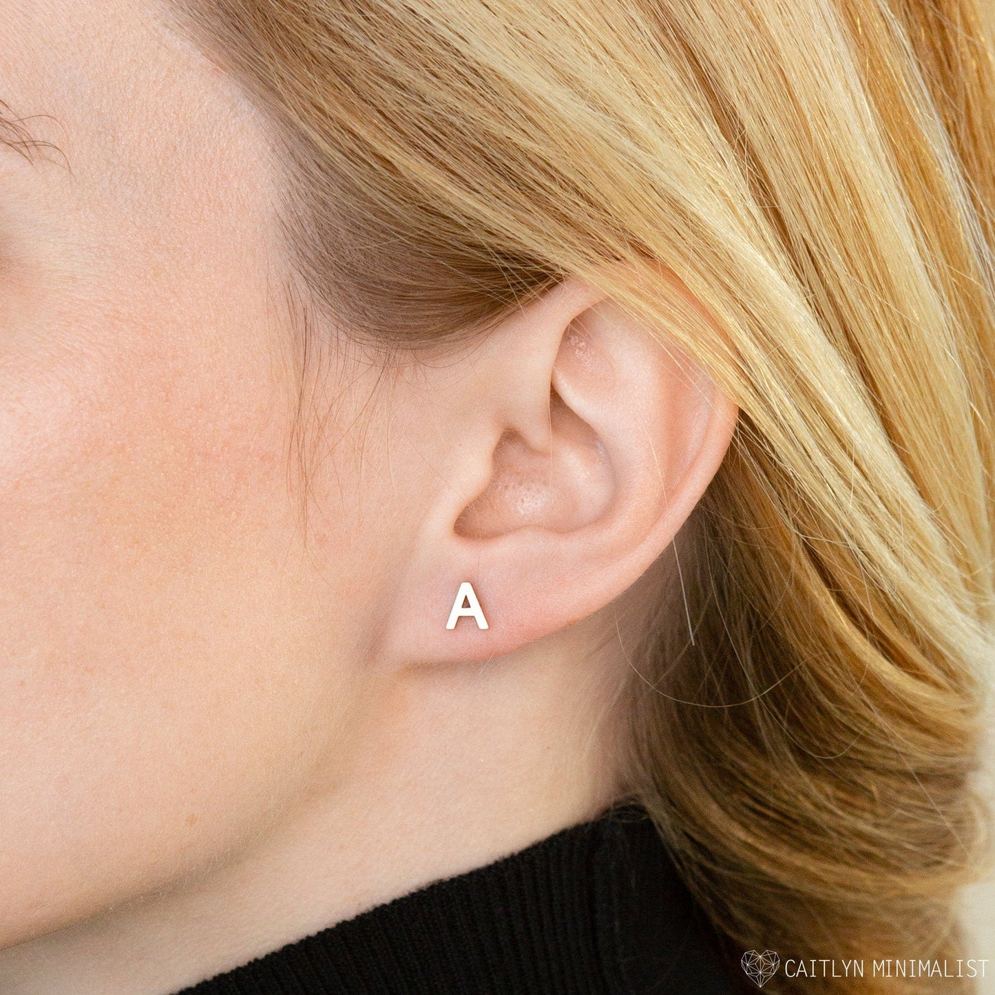 Personalized Elegance: Alex Initial Stud Earrings