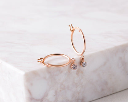 Birthstone Huggies