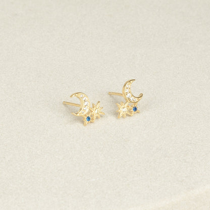 Celestial Splendor: Aeon Constellation Earrings 18K Gold