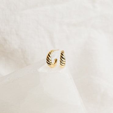 Elevate Your Style with Croissant Twist Earrings